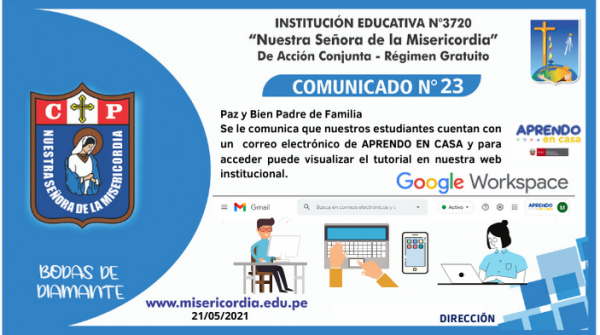 Acceso a correo de APRENDO EN CASA