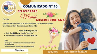 D&Iacute;A DE LA MADRE MISERICORDIANA