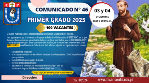 PRIMER GRADO 2025