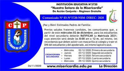 COMUNICADO 3